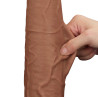 LoveToy SlidingSkin Gode Sliding Skin 26 x 6cm Marron